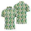 Mini Golf Course Seamless Pattern Men's Golf Polo Shirts, Performance Golf Polos, Golf Shirts For Men
