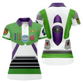 Sci Fi Space Ranger Costume Hawaiian Golf Shirt, Golf Polo For Women, Printed Golf Shirt