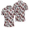 Casual Christmas Golf Tops For Men, Gift Christmas Golf Shirt Polos, Men Golf Apparel