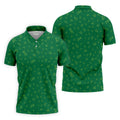 Golf And Beer Lucky Four Leaf Clover St Patrick's Day Green Golf Tops For Men, Golf Gift For Men