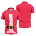 Funny Santa Claus Golf Tops For Men, Christmas Golf Shirt, Polo Shirts For Men, Christmas Golf Shirt