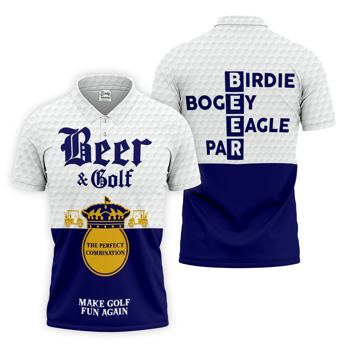 Beer And Golf The Perfect Combination Golf Tops For Men, Golf Shirts For Men, Polo Shirts For Men