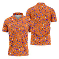 Funny Dirty Orange And Purple Halloween Golf Shirt, Fun Golf Shirts For Men, Cool Golf Gift