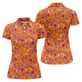 Funny Dirty Orange And Purple Halloween Golf Shirt, Funny Golf Shirts Women, Ladies Golf Shirts
