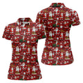 Funny Christmas Golf Polo Shirts, Christmas Golf Shirt, Women's Golf Tops, Ladies Golf Shirts