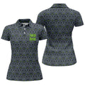 Foolish Mortals Haunted Halloween Polo Shirt, Printed Golf Shirt, Women’s Golf Apparel