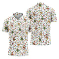 Funny Duck Merry Xmas White Golf Shirts, Gifts For Golf Lovers, Polo Shirts For Men, Golfing Apparel