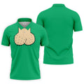Green Funny Dickhead Faux Chest Golf Shirt, Men's Golf Shirt, Mens Polo Shirts