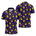 Funny Yellow Duck Sunglasses Golf Shirt, Men's Golf Shirt, Cute Golf Outfit, Polo Shirts For Men