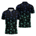 Celestial Moth Hawaiian Golf Shirt, Retro Golf Shirt, Halloween Golf Shirt, Polo Shirts For Men
