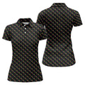 Embrace Neurodiversity Rainbow Infinity Symbol Autism Awareness Black Golf Shirt, Women's Golf Tops