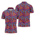 Colorful Mandala Floral Pattern Zip Hoodie, Graphic Zip Hoodie, Hooded Sweatshirt For Men