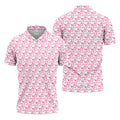 Hope Love Faith Pink Ribbon Breast Cancer Golf Shirt, Men's Golf Shirt, Mens Golf Apparel