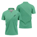 Turf Dad Lawn Mower Logo Cross Pattern Father's Day Golf Shirt, Dad Golf Shirt, Golf Gift For Dad