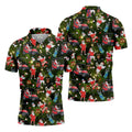 Funny Santa Claus Golf Pose Golf Tops For Men, Polo Shirts For Men, Christmas Golf Shirt, Mens Golf Gift