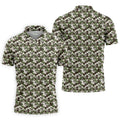 Adult Humor Camouflage Men's Golf Shirt, Funny Naughty Polo, Polo Shirts For Men