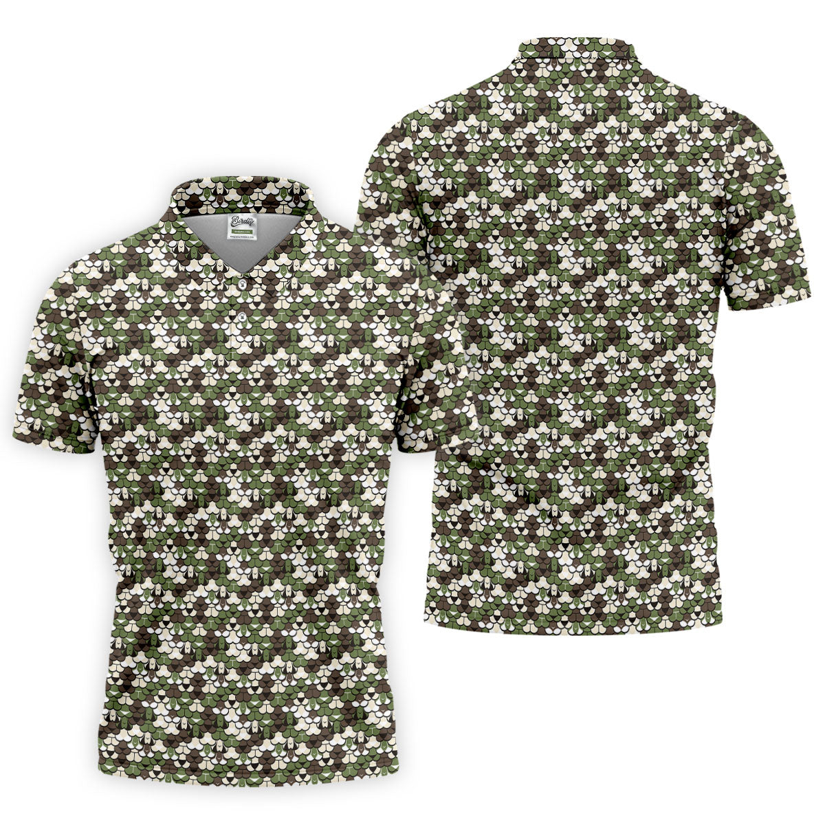 Adult Humor Camouflage Men's Golf Shirt, Funny Naughty Polo, Polo Shirts For Men