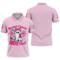 Breast Cancer Is Boo Sheet Ghost Polo Shirt, Men's Golf Shirt, Printed Golf Shirts