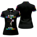 If God Brings You To It Cross Cancer Polo Shirt, Women's Golf Polo, Ladies Golf Shirts