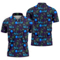 Crystal Ball Ghost Trio Halloween Polo Shirt, Golf Shirts For Men, Mens Golf Apparel