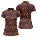 Fireman Patter Fun Women's Golf Shirts, Golf Shirt For Women, Ladies Golf Shirts, Women's Polo Shirt