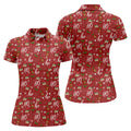 Funny Ho Ho Ho Naughty Tits Christmas Golf Shirt, Golf Christmas Gifts, Ladies Golf Shirts
