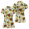 Funny Banana Golfer Hawaiian Golf Polo Shirt, Women’s Golf Polo, Golf Shirts For Women
