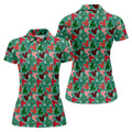Adorable Cartoon Characters Xmas Golf Shirts, Cute Women's Golf Clothes, Ladies Golf Polos, Christmas Golf Shirt