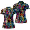 Adult Humor LGBT Rainbow Color Fun Women's Golf Shirts, Pride Month Celebrate Golf Shirt For Women