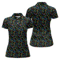 Colored Condoms Funny Style Black Golf Shirt, Women's Golf Tops, Valentines Golf Gift, Golf Gift For Ladies