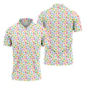 St Patrick's Day Lucky Charms White Golf Shirt, Cute Golf Outfit, Polo Shirts For Men, Golf Shirts For Men