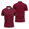 Funny Giant Monster Golf Pattern Polo Shirt, Mens Golf Polo, Golf Shirts For Men