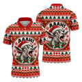 Funny Screaming Goat Christmas Golf Shirt, Golf Shirts For Men, Mens Golf Apparel