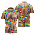 Lights Suspenders Christmas Golf Shirt, Golf Polo Shirts For Men, Mens Golf Shirts