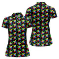 It's Okay To Be Different Autism Puzzle Women's Golf Tops, Autism Awareness Colors Ladies Golf Polos