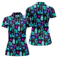 Haunted Ghost Halloween Hawaiian Golf Shirt, Women’s Golf Polo, Golf Shirts For Women