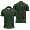 Computer Circuit Board Hawaiian Golf Shirt, Coder Gift Men's Golf Shirt, Polo Shirts For Men
