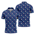 Funny Raccoon Tropical Golf Pattern Polo Shirt, Men's Golf Shirt, Golf Apparel For Men