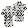 Xmas Black Cat Polo Shirts For Men, Christmas Golf Shirt, Golf Gift For Men, Christmas Golf Shirt