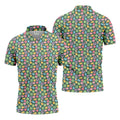 St Patrick's Day Lucky Charms Green Golf Shirt, Cute Golf Outfit, Polo Shirts For Men, Golf Shirts For Men
