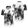 Haunted Shadow Silhouette Golf Polo Shirt, Men's Golf Shirts, Hawaiian Golf Shirt