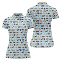 Run For The Roses Horse Ride Racing Women's Golf Tops, Ladies Golf Shirts, Golf Shirt For Women