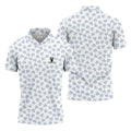 Vitamin G Shamrock Pattern Golf And Beer White Golf Shirt, St Patrick's Day Golf Shirt, Polo Shirts For Men
