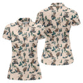 Funny Raccoon Desert Golf Pattern Polo Shirt, Ladies Golf Shirt, Printed Golf Shirt