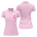 Hope Love Strength Courage Breast Cancer Polo Shirt, Women’s Golf Polo, Ladies Golf Shirts