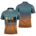 One Day At A Time Mental Health Suicide Prevention Abstract Mens Golf Polo, Golf Polo Shirts For Men