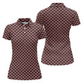 Christmas Snowflake Pattern Golf Shirt, Women Golf Top, Ladies Sleeveless Tops, Women's Golf Shirts