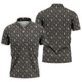 Funny Golf Lesson Alligator Pattern Polo Shirt, Golf Shirts For Men, Mens Golf Apparel