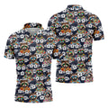 Cool Raccoons in Rainbow Sunglasses Hawaiian Golf Polo, Golf Tops For Men, Golfing Apparel