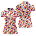 Funny Adult Retro Checkered Novelty Golf Shirt, Golf Tops For Women, Ladies Golf Top